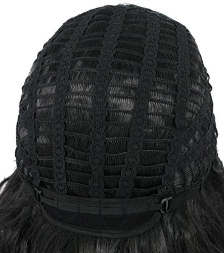karlery Men's Black Short Curly Fluffy Wig - Halloween Cosplay Wig Costume Party Wig - görsel 10