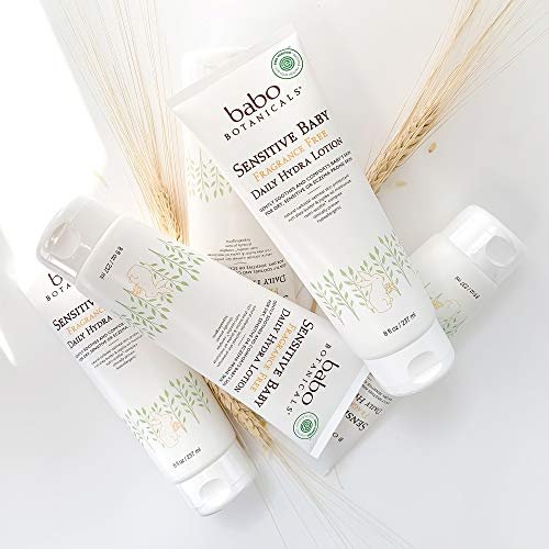 Babo Botanicals Sensitive Baby Fragrance-Free Daily Hydrating Baby Lotion - EWG Verified, Vegan, for Body & Face - 8 fl oz - görsel 10