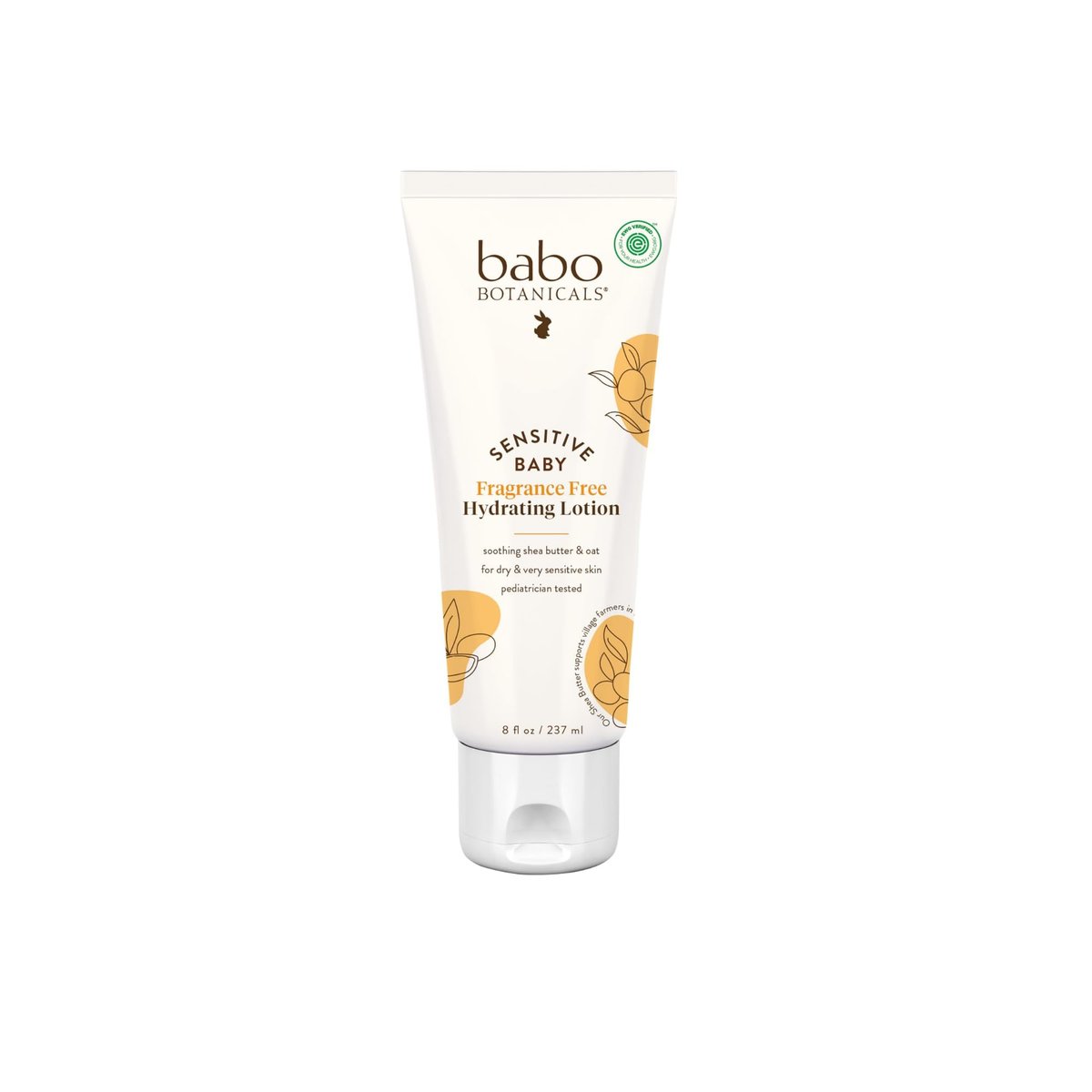 Babo Botanicals Sensitive Baby Fragrance-Free Daily Hydrating Baby Lotion - EWG Verified, Vegan, for Body & Face - 8 fl oz - görsel 2