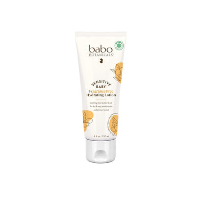Babo Botanicals Sensitive Baby Fragrance-Free Daily Hydrating Baby Lotion - EWG Verified, Vegan, for Body & Face - 8 fl oz
