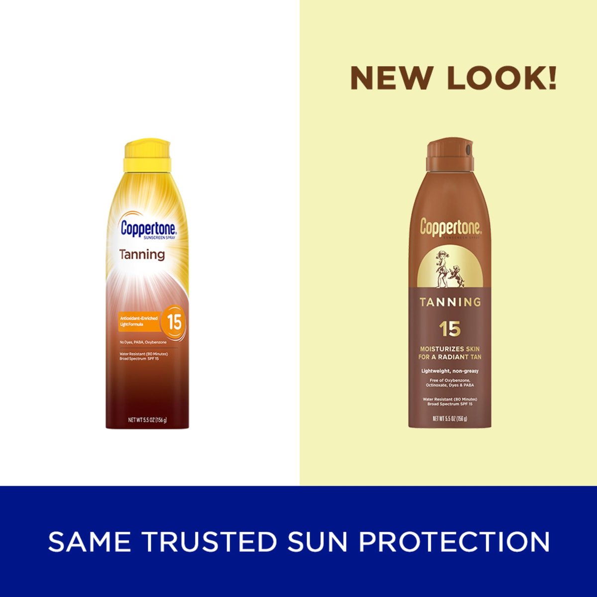 Coppertone Tanning Sunscreen Spray SPF 15, Water Resistant, Lightweight & Non-Greasy, 5.5 oz - görsel 3
