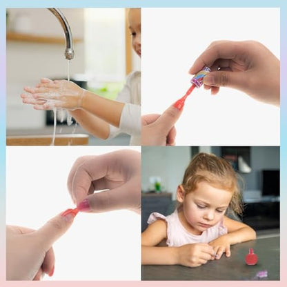 My Little Pony Water Based Peel-Off Nail Polish Set - 18 Non-Toxic Colors for Girls, Kids, Teens - Perfect for Parties, Sleepovers, and Makeovers