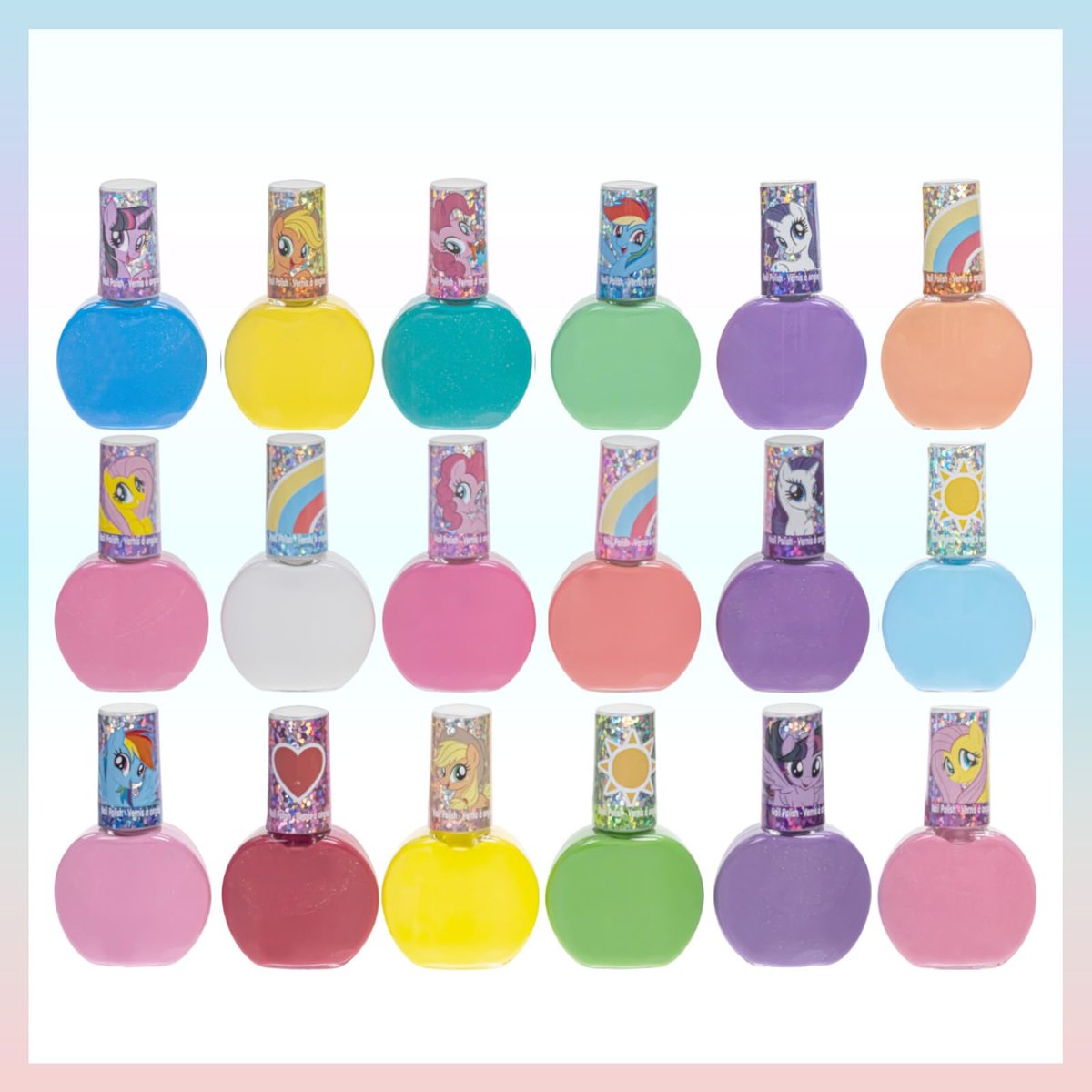 My Little Pony Water Based Peel-Off Nail Polish Set - 18 Non-Toxic Colors for Girls, Kids, Teens - Perfect for Parties, Sleepovers, and Makeovers - görsel 3