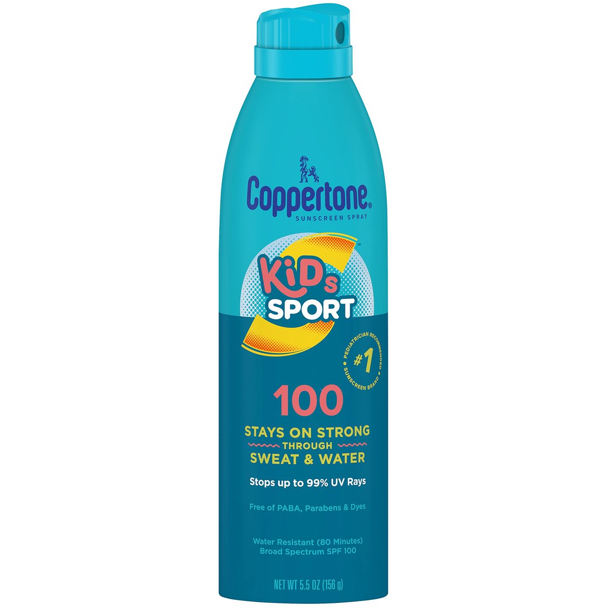 Coppertone SPORT KIDS Sunscreen Continuous Spray SPF 100 - 5.5 oz - görsel 1