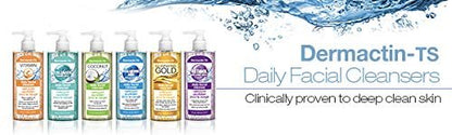 Dermactin-TS Daily Facial Cleanser with Collagen, 8 fl oz - Gentle Cleansing for Healthy Skin
