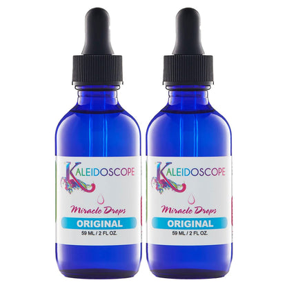Kaleidoscope Miracle Drops - Quick Absorbing Hair Growth Oil for Dry Scalp - 2 oz (Pack of 2) Avelisse