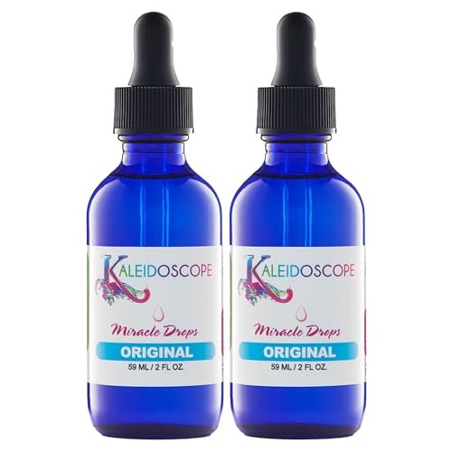 Kaleidoscope Miracle Drops - Quick Absorbing Hair Growth Oil for Dry Scalp - 2 oz (Pack of 2) Avelisse