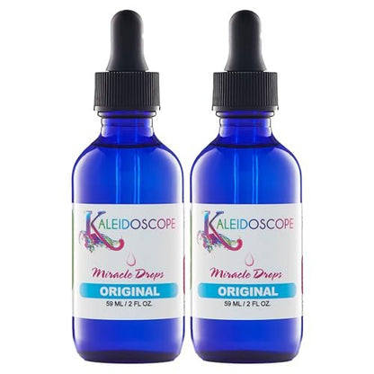 Kaleidoscope Miracle Drops - Quick Absorbing Hair Growth Oil for Dry Scalp - 2 oz (Pack of 2) Avelisse