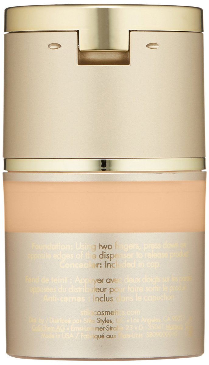 stila Stay All Day Foundation & Concealer - Porcelain - 1 oz - Full Coverage Liquid Foundation & Concealer - görsel 3