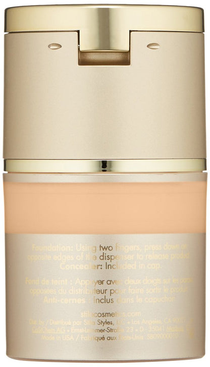 stila Stay All Day Foundation & Concealer - Porcelain - 1 oz - Full Coverage Liquid Foundation & Concealer