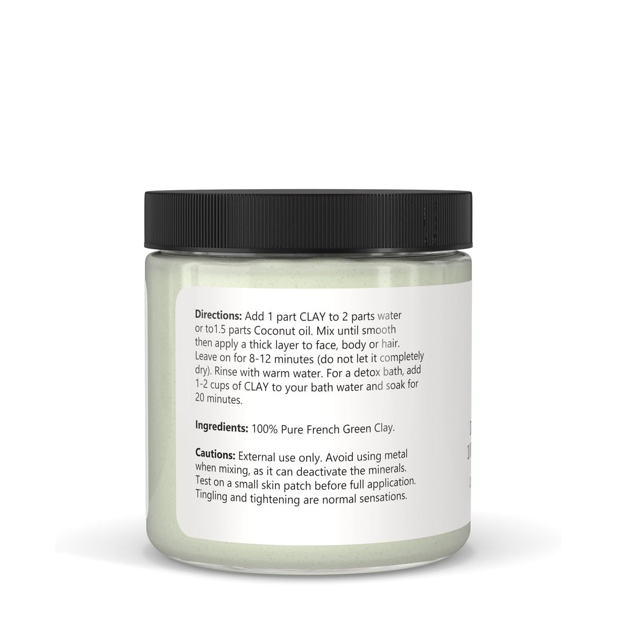 Clearly CLAY Deep Pore Cleansing Facial Mask | 100% Pure French Green Clay Powder for Acne, Blackheads, Dry & Oily Skin | Non-Drying Anti-Aging Natural Mineral Clay (Bulk 8 Oz) - görsel 13