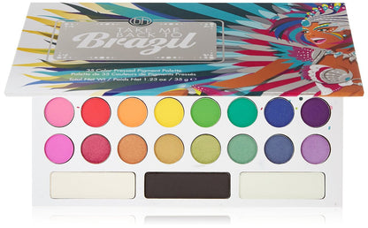 bh Cosmetics Take Me Back To Brazil 35-Color Eyeshadow Palette - Warm Earthy Matte Shades