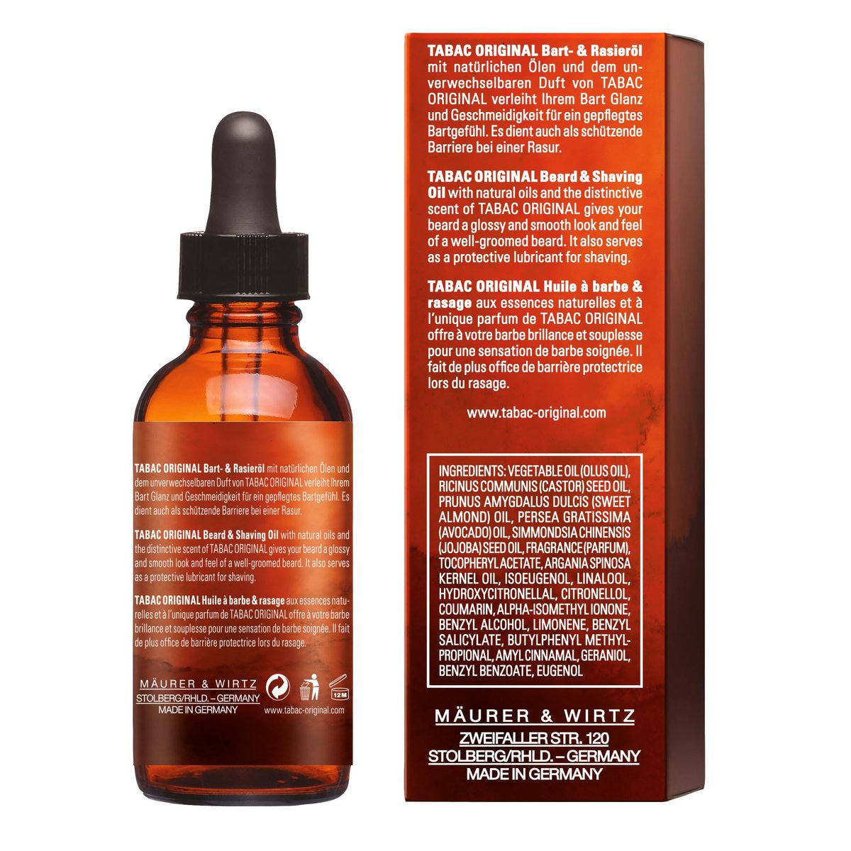 Tabac Original Beard Oil by Maurer & Wirtz – 50ml / 1.7 Fl Oz - görsel 11
