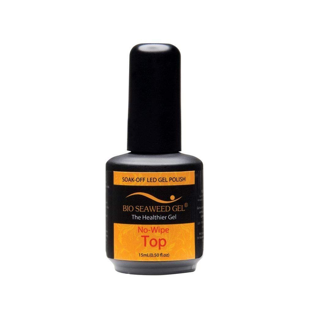 Bio Seaweed No Wipe Top Gel Polish - Clear, 1 Count - görsel 1