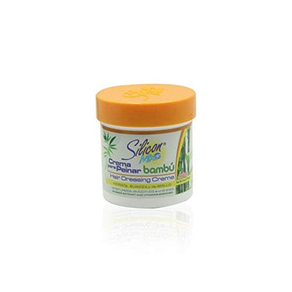 Silicon Mix Bambu Hair Dressing Cream with Bamboo Extract – Moisturizing & Repair Treatment for Dry or Damaged Hair (6 oz)
