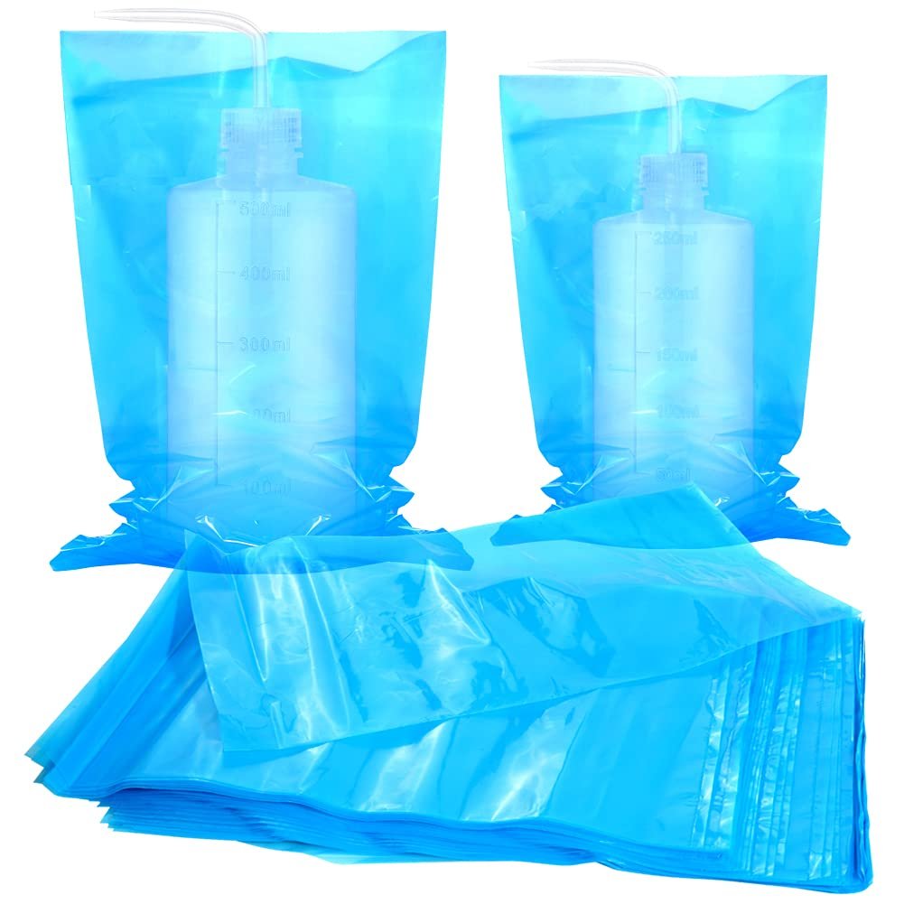 200pcs Tattoo Wash Bottle Bags - 10.5 x 6.5 Inch Disposable Squeeze Bottle Covers for Tattoo Supplies - görsel 1