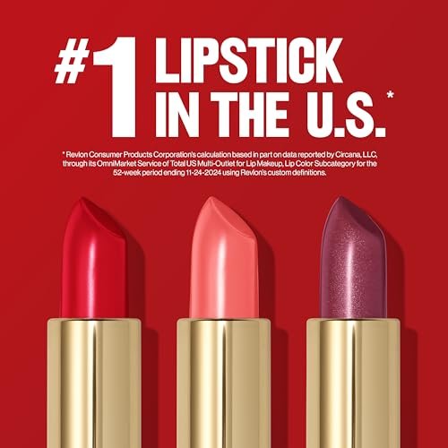 Revlon Super Lustrous Lipstick, Creamy Formula for Soft, Fuller-Looking Lips, Moisturized Feel, 043 Midnight Mystery, 0.15 oz - görsel 8