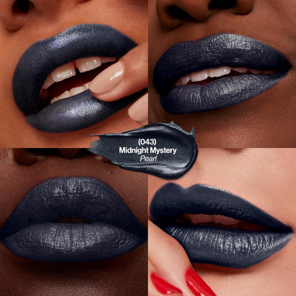 Revlon Super Lustrous Lipstick, Creamy Formula for Soft, Fuller-Looking Lips, Moisturized Feel, 043 Midnight Mystery, 0.15 oz