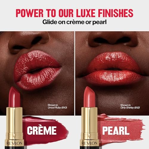 Revlon Super Lustrous Lipstick, Creamy Formula for Soft, Fuller-Looking Lips, Moisturized Feel, 043 Midnight Mystery, 0.15 oz - görsel 18