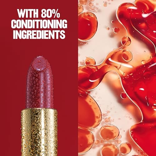 Revlon Super Lustrous Lipstick, Creamy Formula for Soft, Fuller-Looking Lips, Moisturized Feel, 043 Midnight Mystery, 0.15 oz - görsel 14