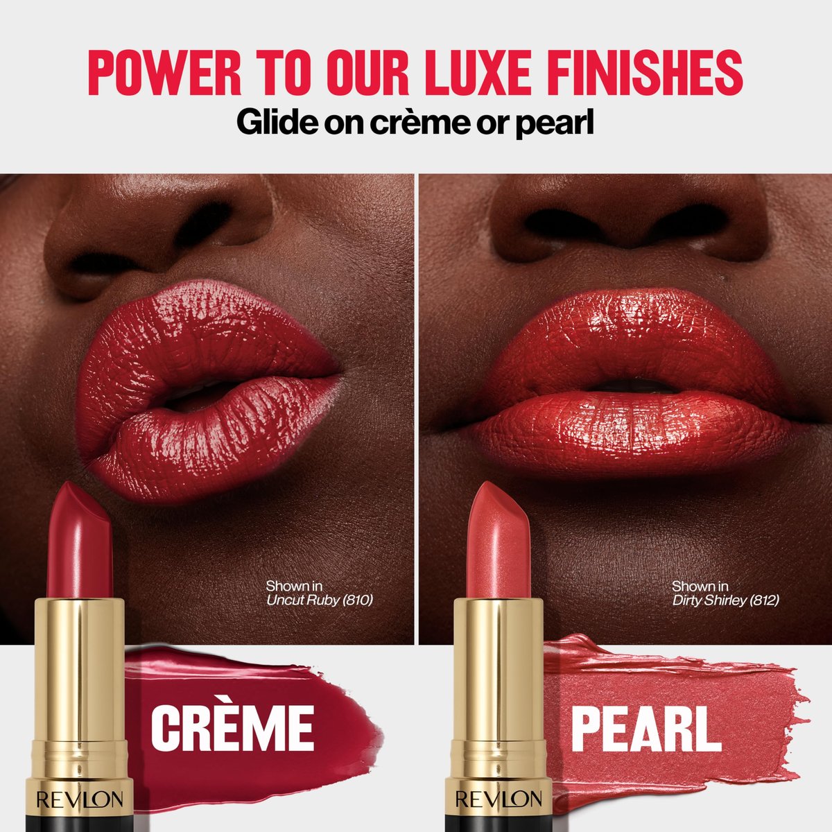 Revlon Super Lustrous Lipstick, Creamy Formula for Soft, Fuller-Looking Lips, Moisturized Feel, 043 Midnight Mystery, 0.15 oz - görsel 17