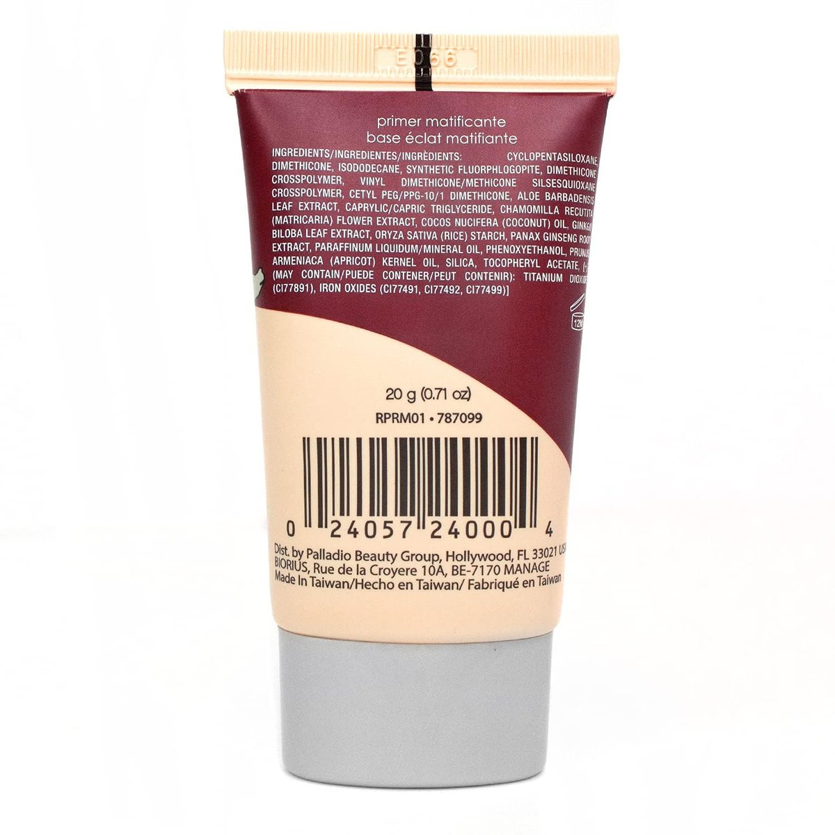 Palladio Rice Primer – Natural Rice Formula, Oil Control, Matte Finish, Beige, 0.71 oz Avelisse