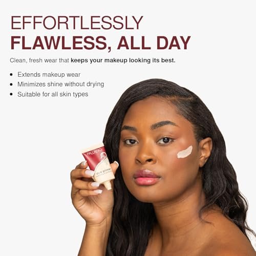 Palladio Rice Primer – Natural Rice Formula, Oil Control, Matte Finish, Beige, 0.71 oz Avelisse
