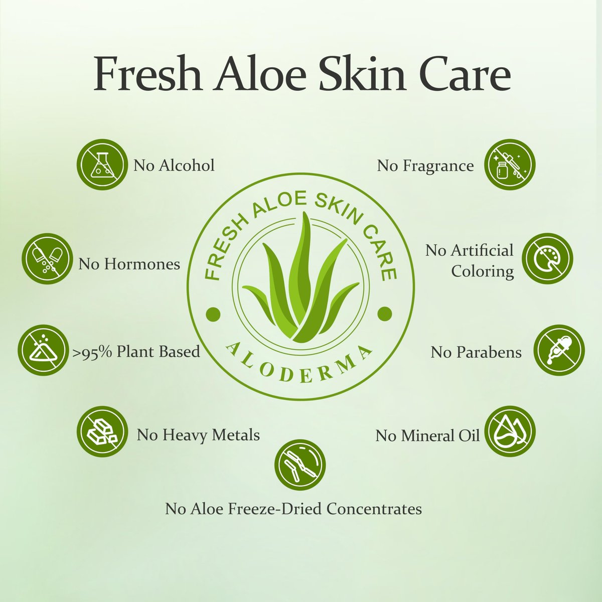 Aloderma 99% Pure Organic Aloe Vera Gel – Harvested Within 12 Hours, Natural Moisturizer for Face & Sensitive Skin (4.02 oz) - görsel 12