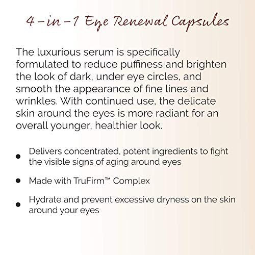 Crepe Erase Body Firm 4-in-1 Line Smoothing Capsules - Anti-Aging Hydrating Face and Eye Serum with Hyaluronic Acid and Multi-Chain Peptide for Wrinkles, Crepe Skin & Fine Lines, 30 Count Avelisse