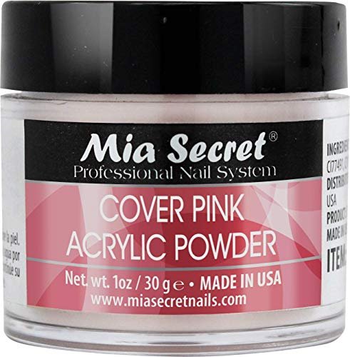 Mia Secret Cover Pink Acrylic Powder - 1 oz Professional Nail Enhancement - görsel 1
