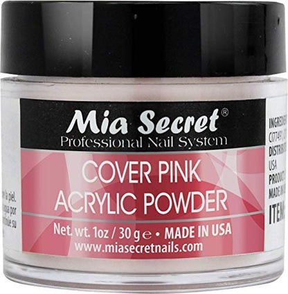 Mia Secret Cover Pink Acrylic Powder - 1 oz Professional Nail Enhancement