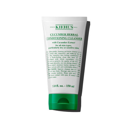 Kiehl's Cucumber Herbal Conditioning Cleanser - Gentle Face Wash for Dry & Sensitive Skin, 5 fl oz Avelisse