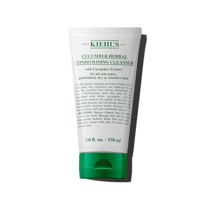 Kiehl's Cucumber Herbal Conditioning Cleanser - Gentle Face Wash for Dry & Sensitive Skin, 5 fl oz Avelisse