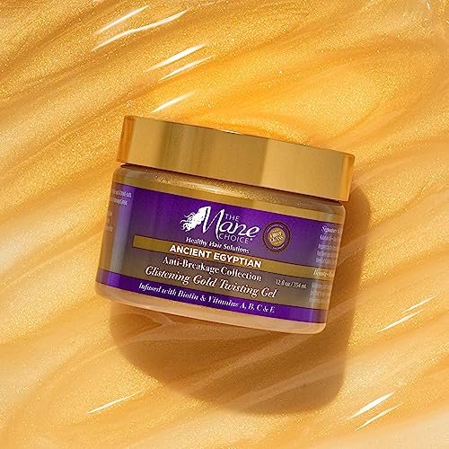 The Mane Choice Ancient Egyptian Anti-Breakage & Repair 24 Karat Gold Twisting Hair Gel - Definition & Shine Braid Gel for Dry, Damaged, Color or Chemically-Treated Hair, Fights Split Ends, 12 Oz Avelisse