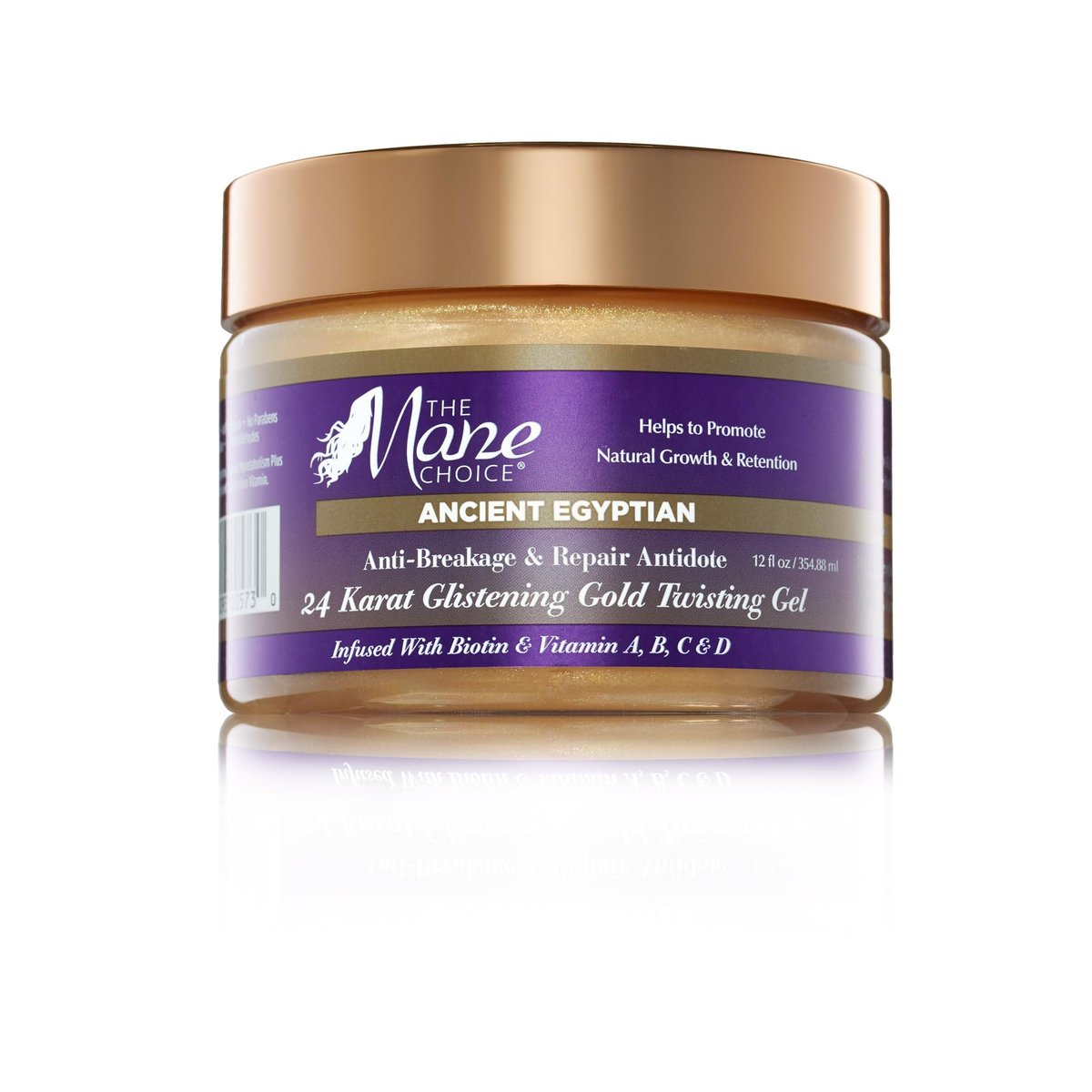 The Mane Choice Ancient Egyptian Anti-Breakage & Repair 24 Karat Gold Twisting Hair Gel - Definition & Shine Braid Gel for Dry, Damaged, Color or Chemically-Treated Hair, Fights Split Ends, 12 Oz Avelisse