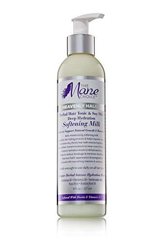 The Mane Choice Heavenly Halo Herbal Hair Tonic & Soy Milk Deep Hydration Softening Milk, 8 oz