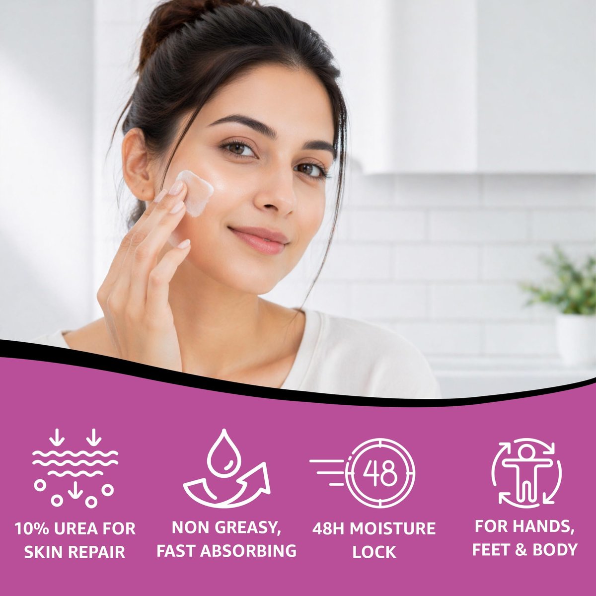 UREA LABS 10% Urea Cream with Aloe Vera, Jojoba Oil and Salicylic Acid - 150ml Hydrating Moisturizer for Dry, Chapped Hands, Feet, Face & Body - Repairs, Soothes & Nourishes Rough, Dry Skin - 4 Oz Avelisse
