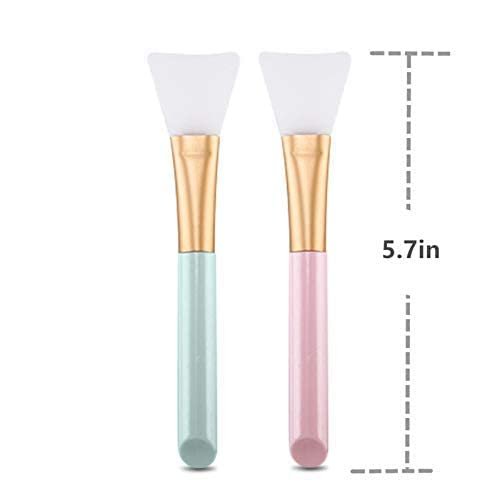 2 Pack Silicone Facial Mud Mask Brush - Soft Body Lotion & Butter Applicator for Smooth, Even Application - görsel 6
