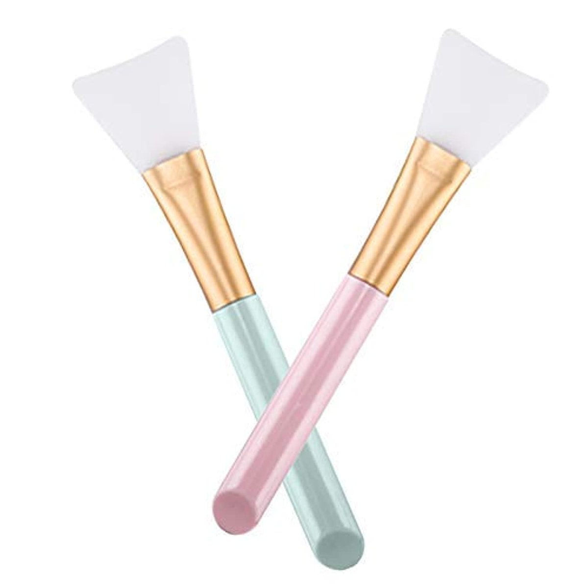 2 Pack Silicone Facial Mud Mask Brush - Soft Body Lotion & Butter Applicator for Smooth, Even Application - görsel 1