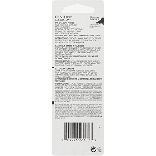 Revlon ColorStay 24 Hour Eye Primer - Longwearing Eyeshadow Base with Shea Butter, Universal Shade, 0.33 oz Avelisse