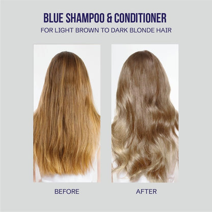 Oligo Professionnel Blacklight Blue Shampoo & Conditioner Duo Bundle for Blondes – Sulfate-Free, Vegan, Anti-Brass & Hydrating with Argan Oil (8.5 oz Each) Avelisse