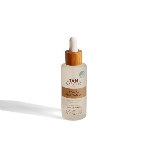 TanOrganic Self Tanning Face Serum 1.7 oz | Organic Facial Self Tanner | Hydrating Glow Drops for Natural Bronze | Vegan & Lightweight - görsel 4