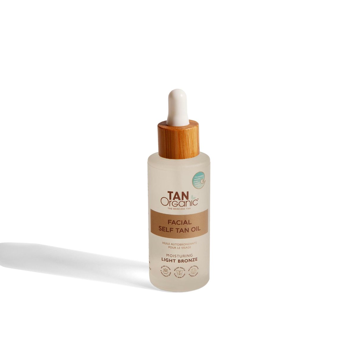 TanOrganic Self Tanning Face Serum 1.7 oz | Organic Facial Self Tanner | Hydrating Glow Drops for Natural Bronze | Vegan & Lightweight - görsel 3