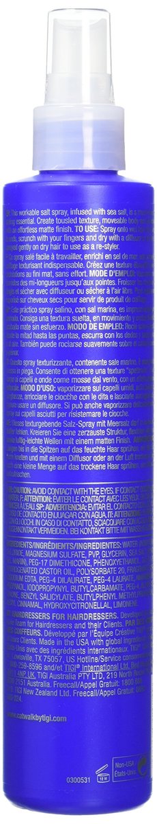CATWALK by TIGI Texturising Salt Spray 270 ml - Beach Wave Hair Spray for Volume & Texture Avelisse