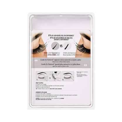 KISS Looks So Natural False Eyelashes Multipack - Poise Style, 5 Pairs, Lightweight & Comfortable, Cruelty-Free, Reusable Avelisse