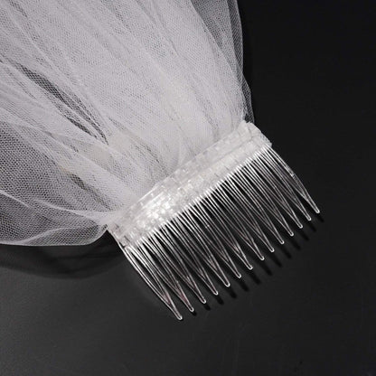 Pangda 10 Clear Hair Combs - Plastic Bridal Veil Combs for Fine Hair Styling, 14 Teeth, Medium Size