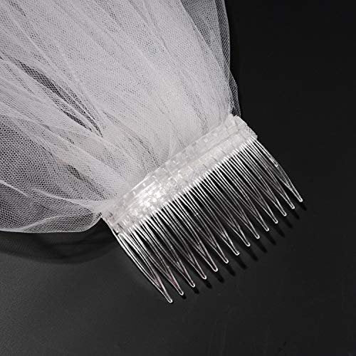 Pangda 10 Clear Hair Combs - Plastic Bridal Veil Combs for Fine Hair Styling, 14 Teeth, Medium Size - görsel 12