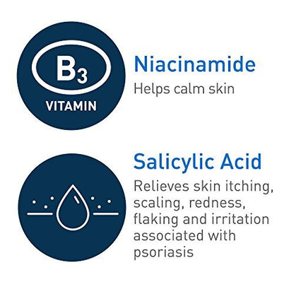 CeraVe Psoriasis Cleanser with Salicylic Acid & Lactic Acid – Fragrance-Free Itch Relief, 8 oz Avelisse