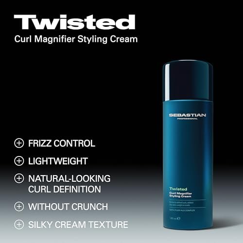 Sebastian Professional Twisted Curl Magnifier Cream – Weightless, Touchable Defined Natural-Looking Curls, 4.9 fl oz Avelisse