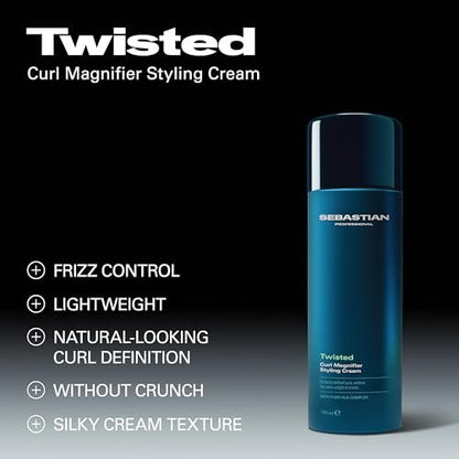 Sebastian Professional Twisted Curl Magnifier Cream – Weightless, Touchable Defined Natural-Looking Curls, 4.9 fl oz Avelisse